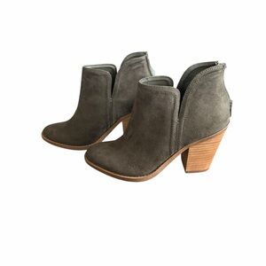 NWT🌺Joie•Kayden Suede Olive Ankle Boots